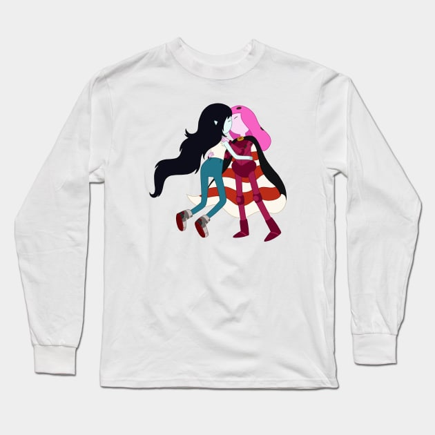 Bubbline kiss Long Sleeve T-Shirt by maxtrology